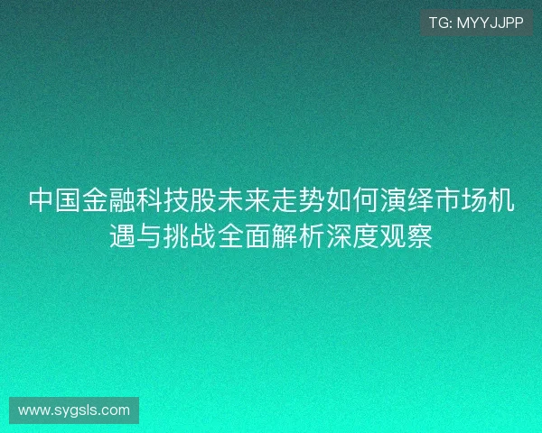 中国金融科技股未来走势如何演绎市场机遇与挑战全面解析深度观察
